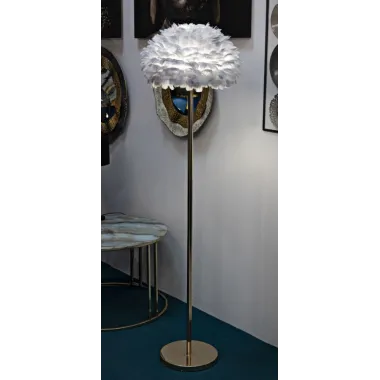 LAMPA STOJĄCA FEATHERS SLIM SZARA 43X170 cm